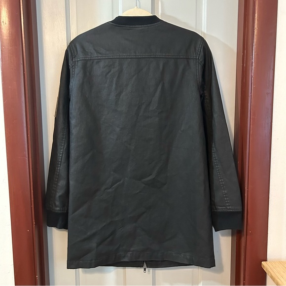 Mossimo Young Adult Jean Jacket Lined Zip Pockets Bomber Flight Black Sz XL (16) - Picture 2 of 9